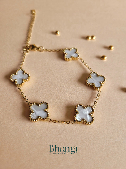 Lucky Clover Charm Bracelet
