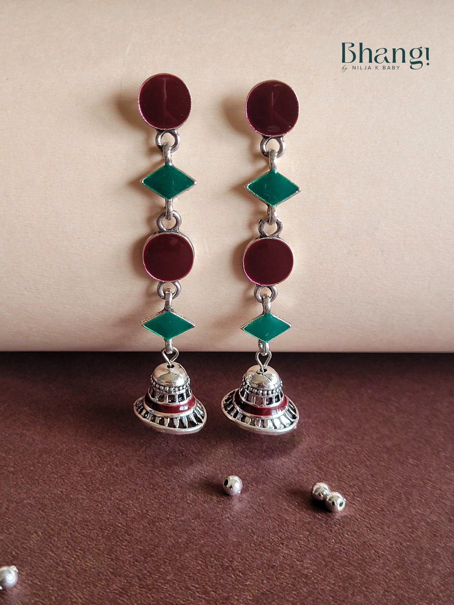 Geometric Shape Small Jhumki