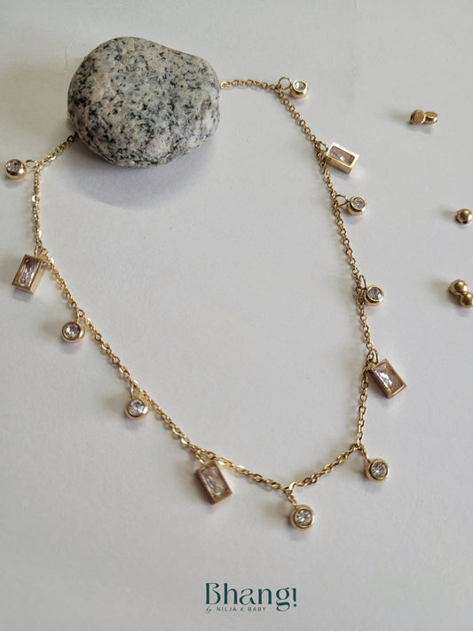 Dazzling Crystal Drop Necklace