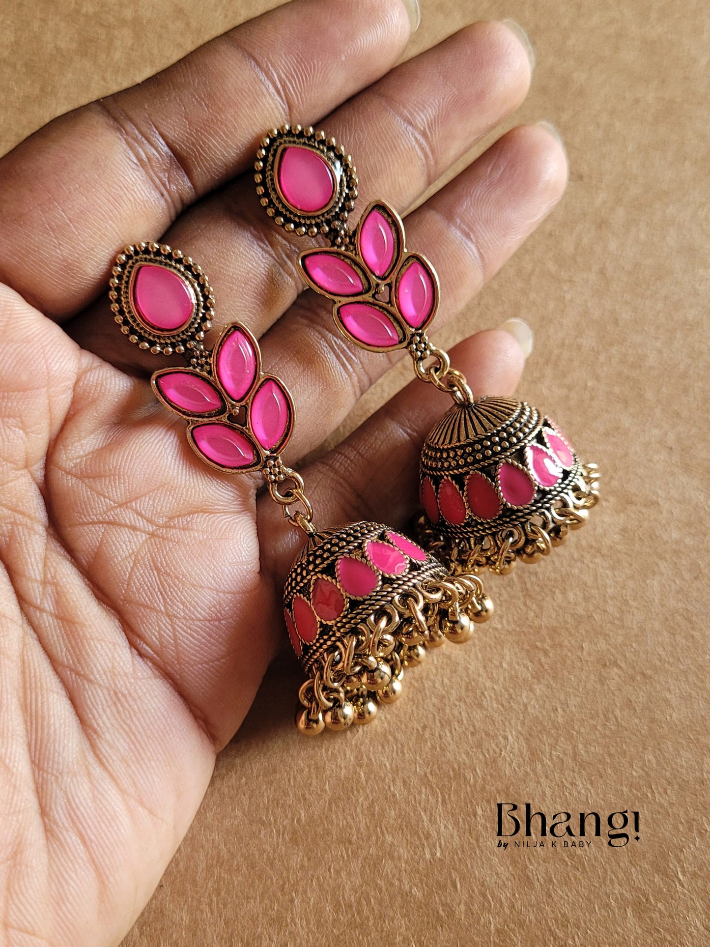 Antique Pink Jhumki