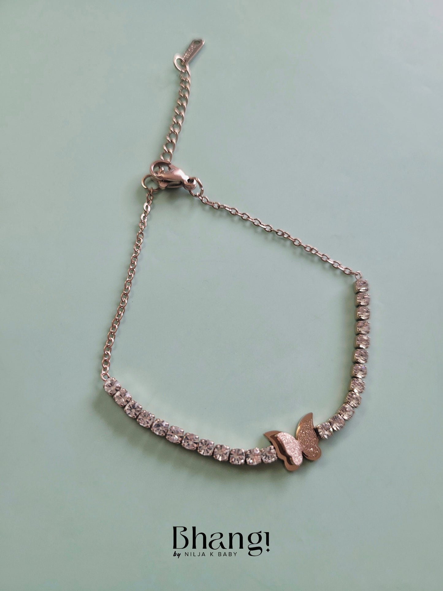 Butterfly Bracelet with Cubic Zirconia