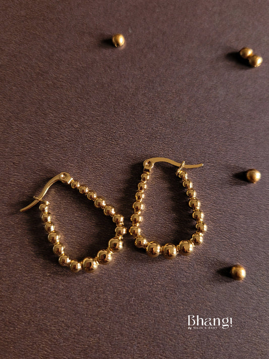 Beaded Hoop Earrings