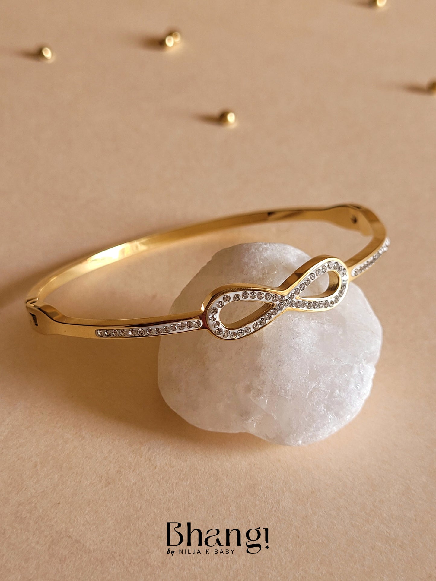 Bhangi Infinity Cuff with Sparkling Accents