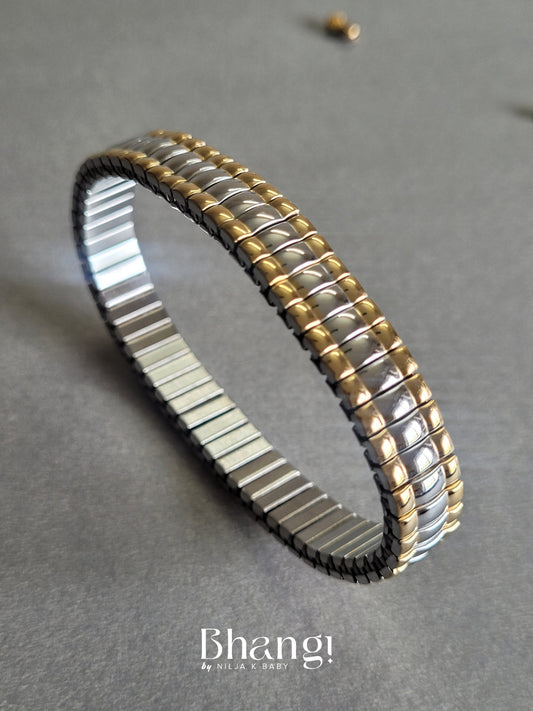 Two-Tone Interlocking Bracelet