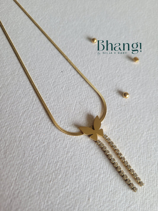 Dainty Butterfly Pendant Necklace