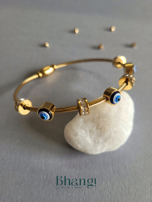 Evil Eye Cable Bracelet