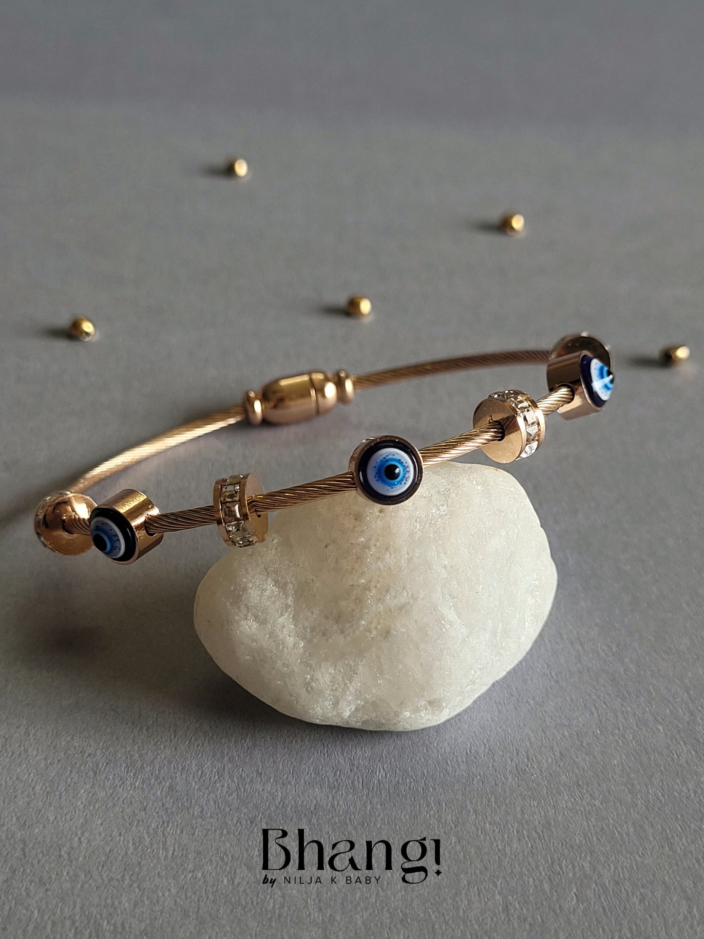 Evil Eye Cable Bracelet