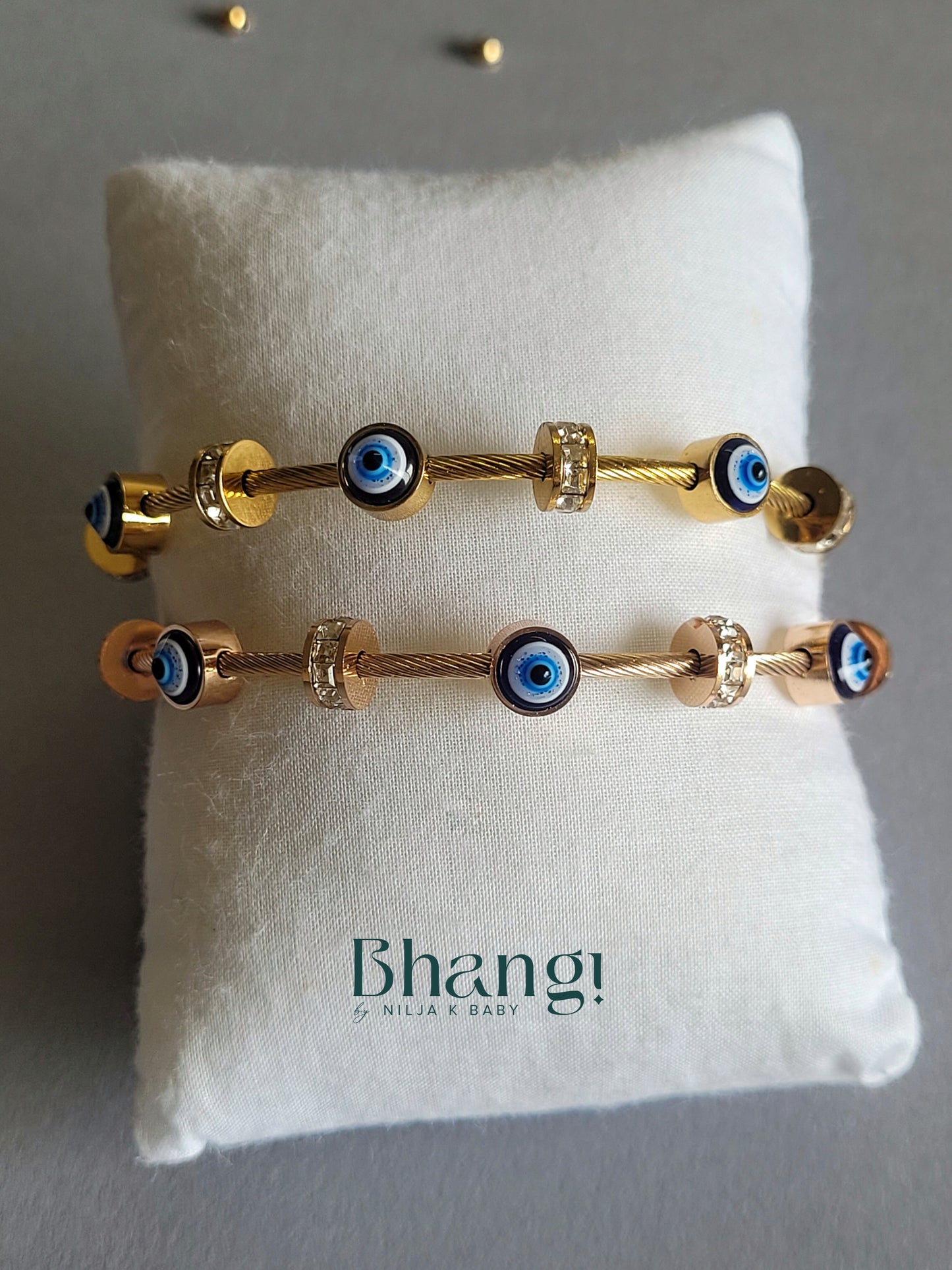Evil Eye Cable Bracelet