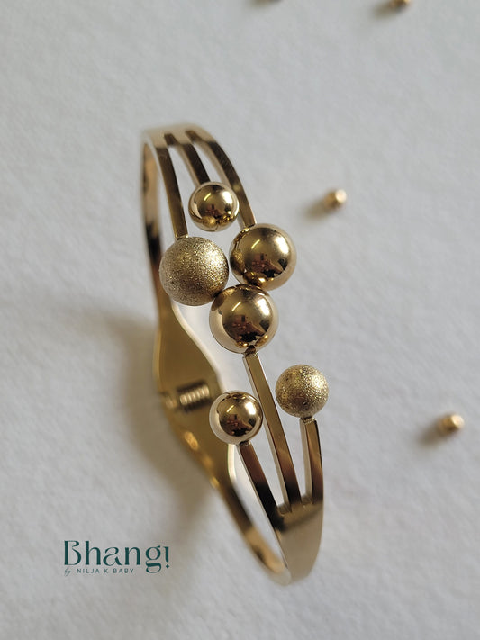 Gold Ball Bangle