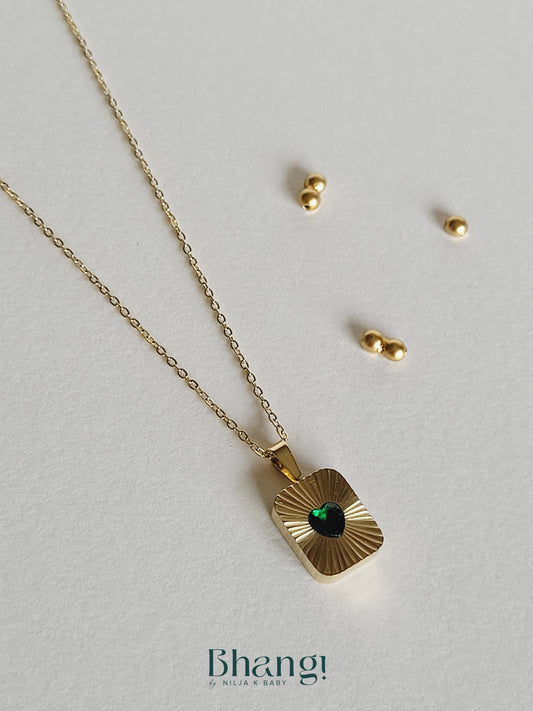 Sunray Heart Necklace