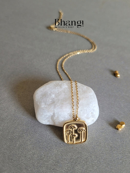 Tree of Life Square Pendant Necklace