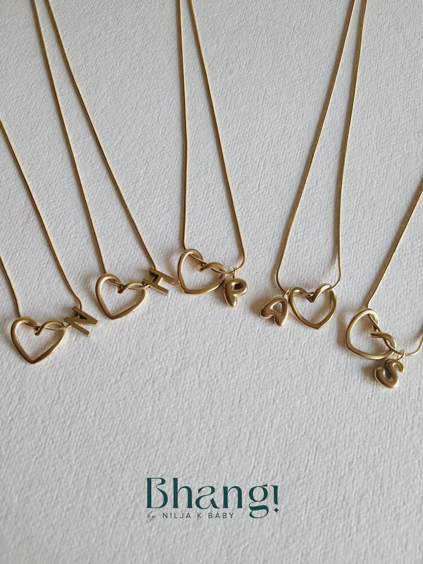 Personalized Initial & Heart Necklace