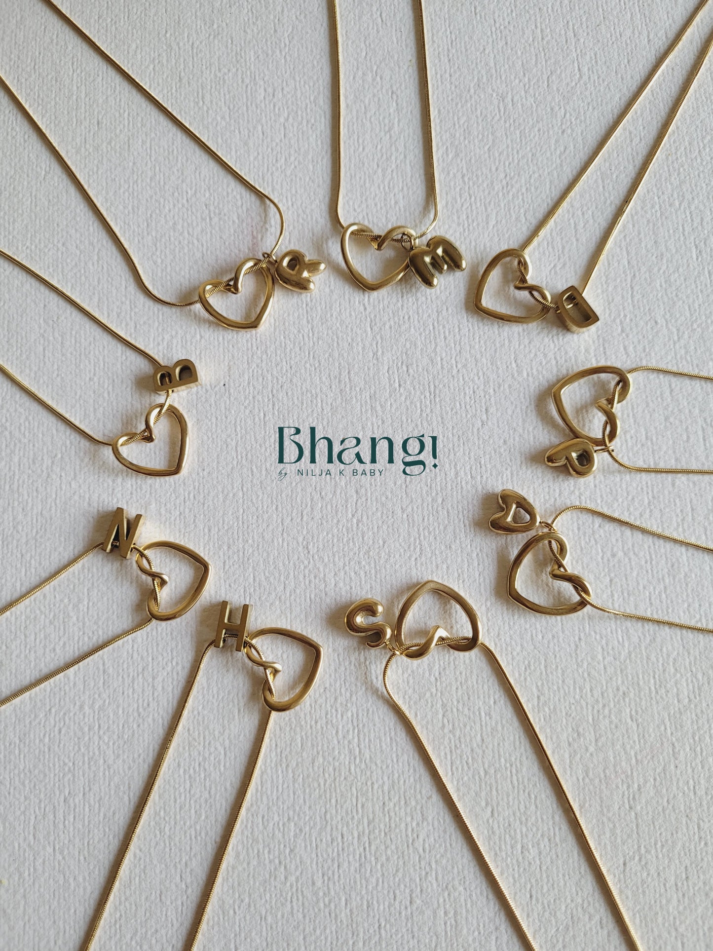 Personalized Initial & Heart Necklace