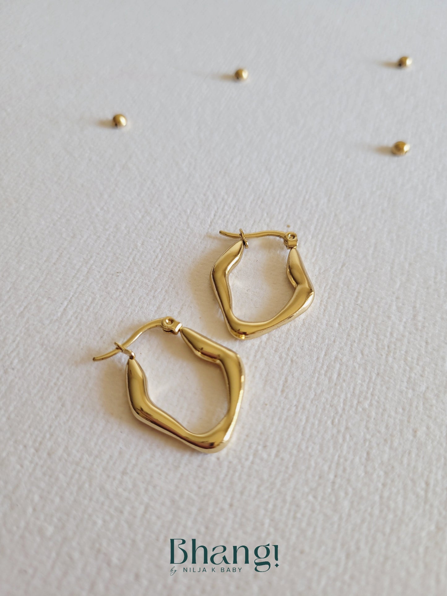 Organic Hoop Earrings