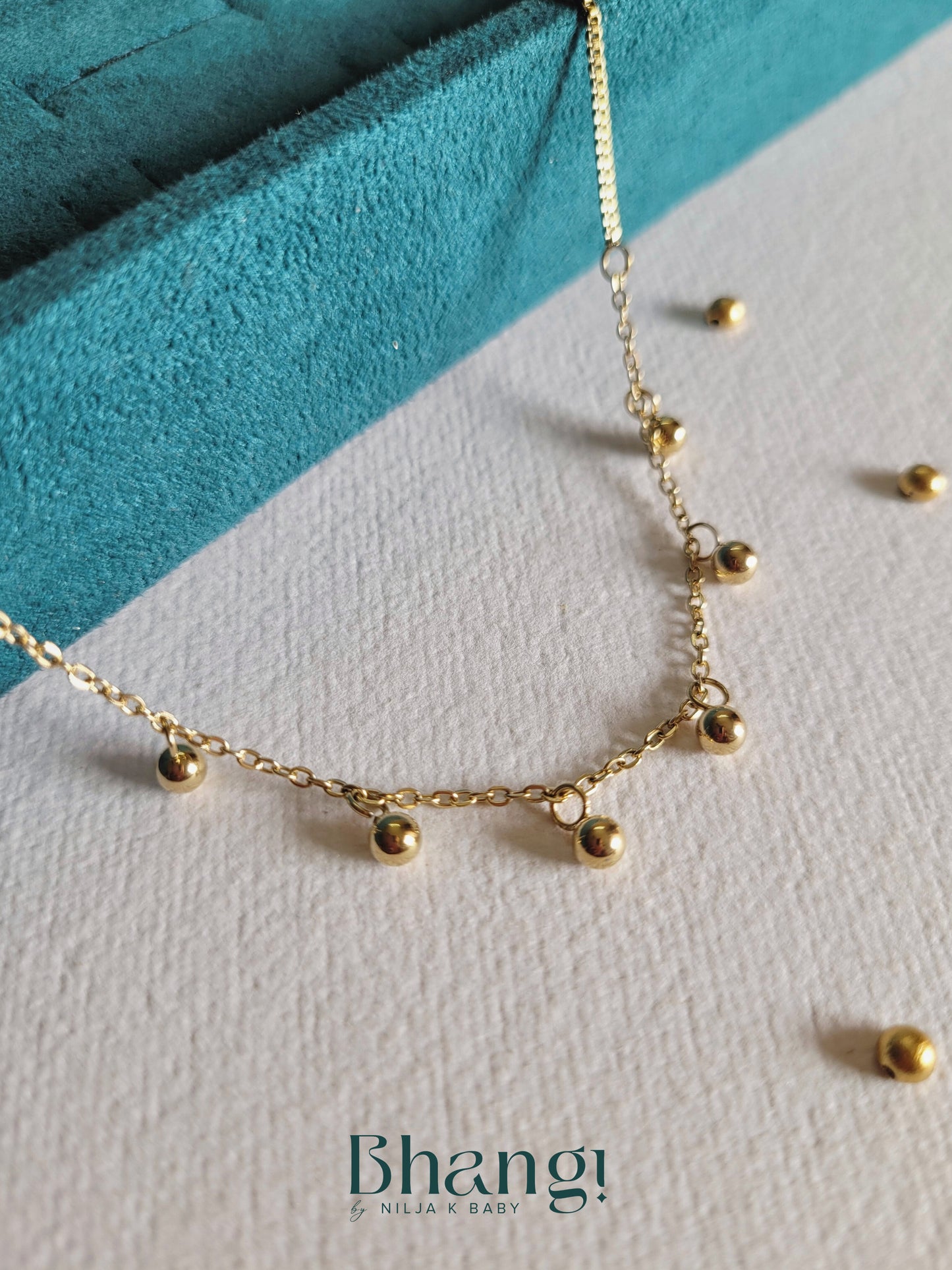Gold-Tone Minimalist Bell Bracelet