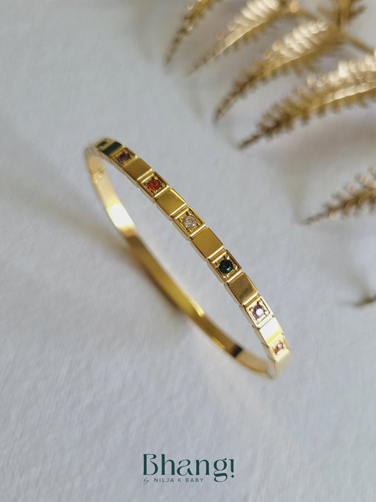 Minimalist Gemstone Bangle