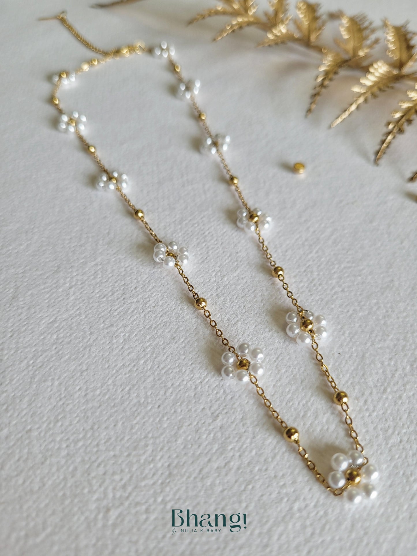 Pearl Daisy Chain Necklace