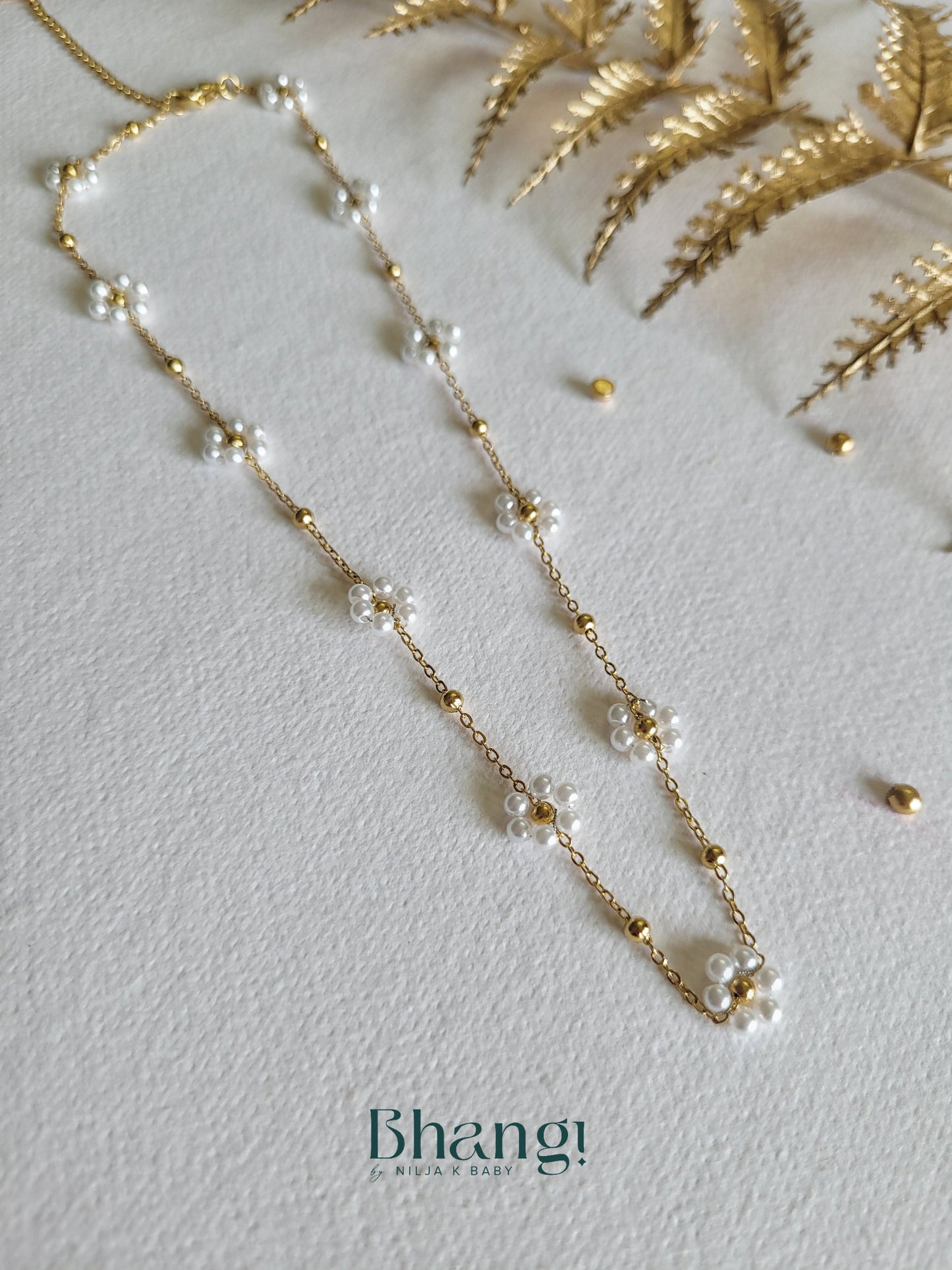 Pearl Daisy Chain Necklace