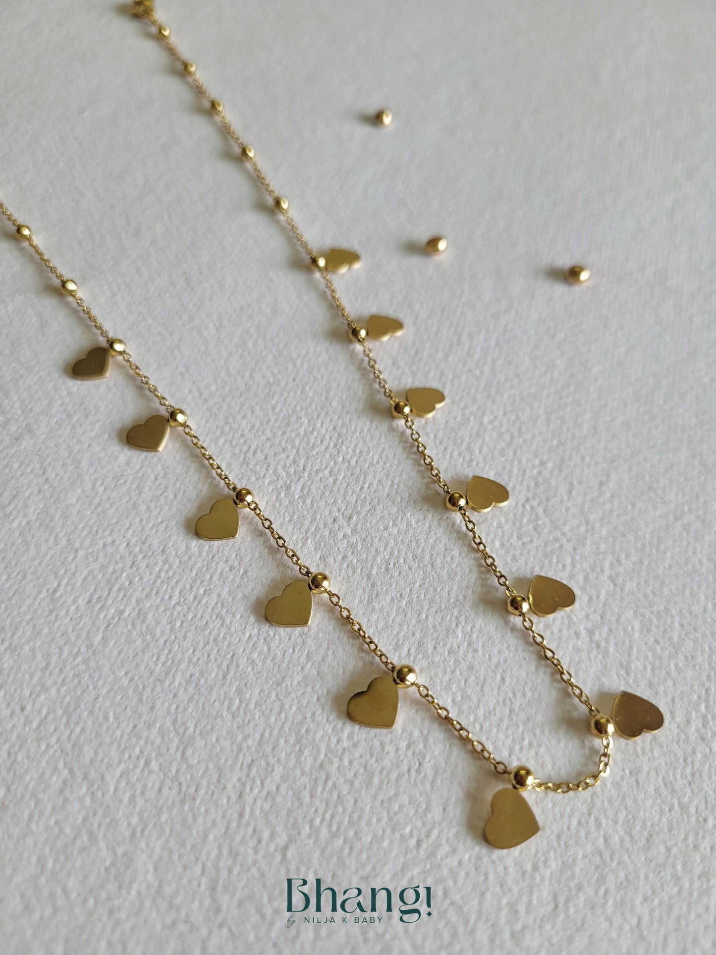 Dainty Heart Drop Necklace