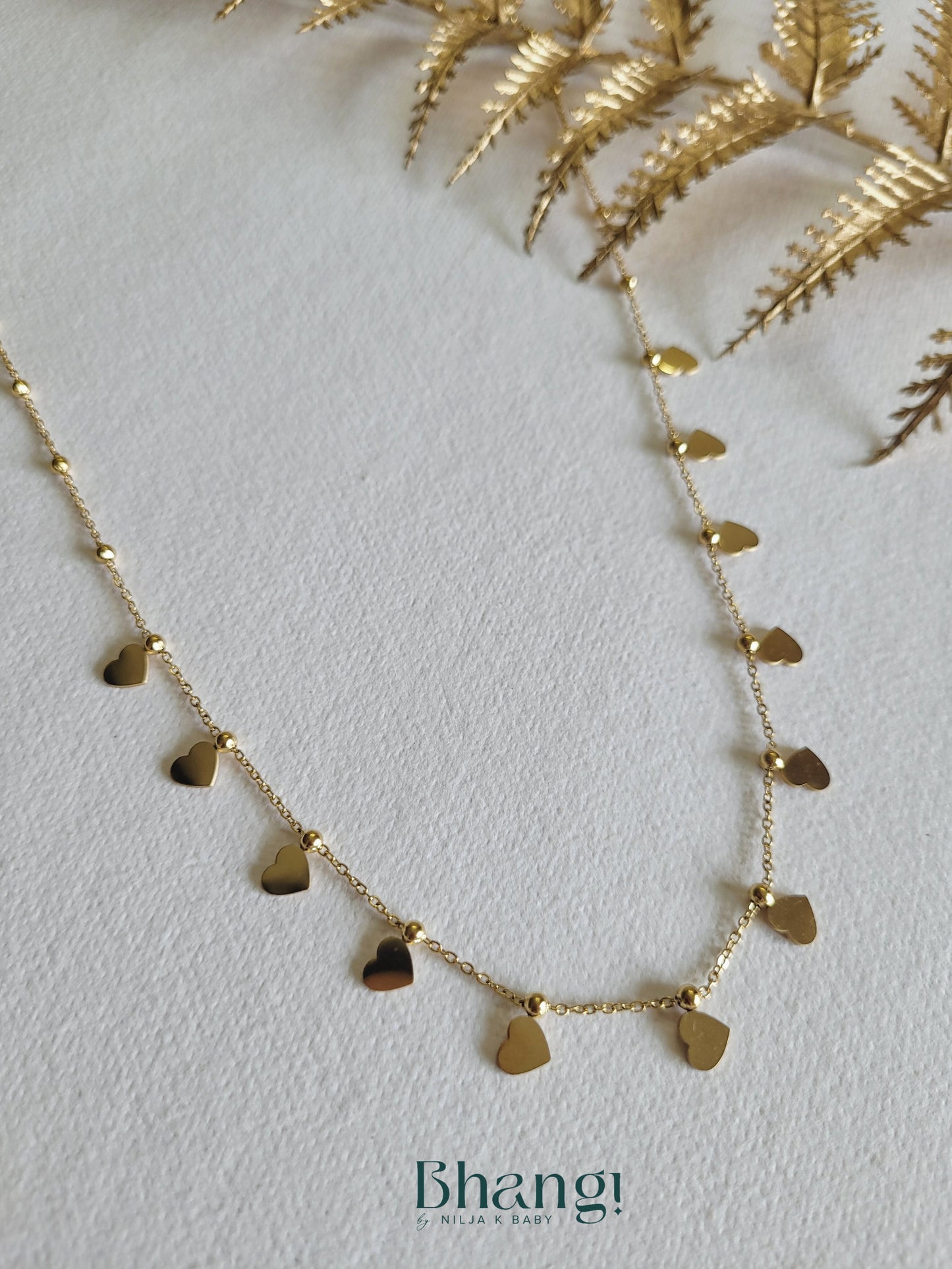 Dainty Heart Drop Necklace