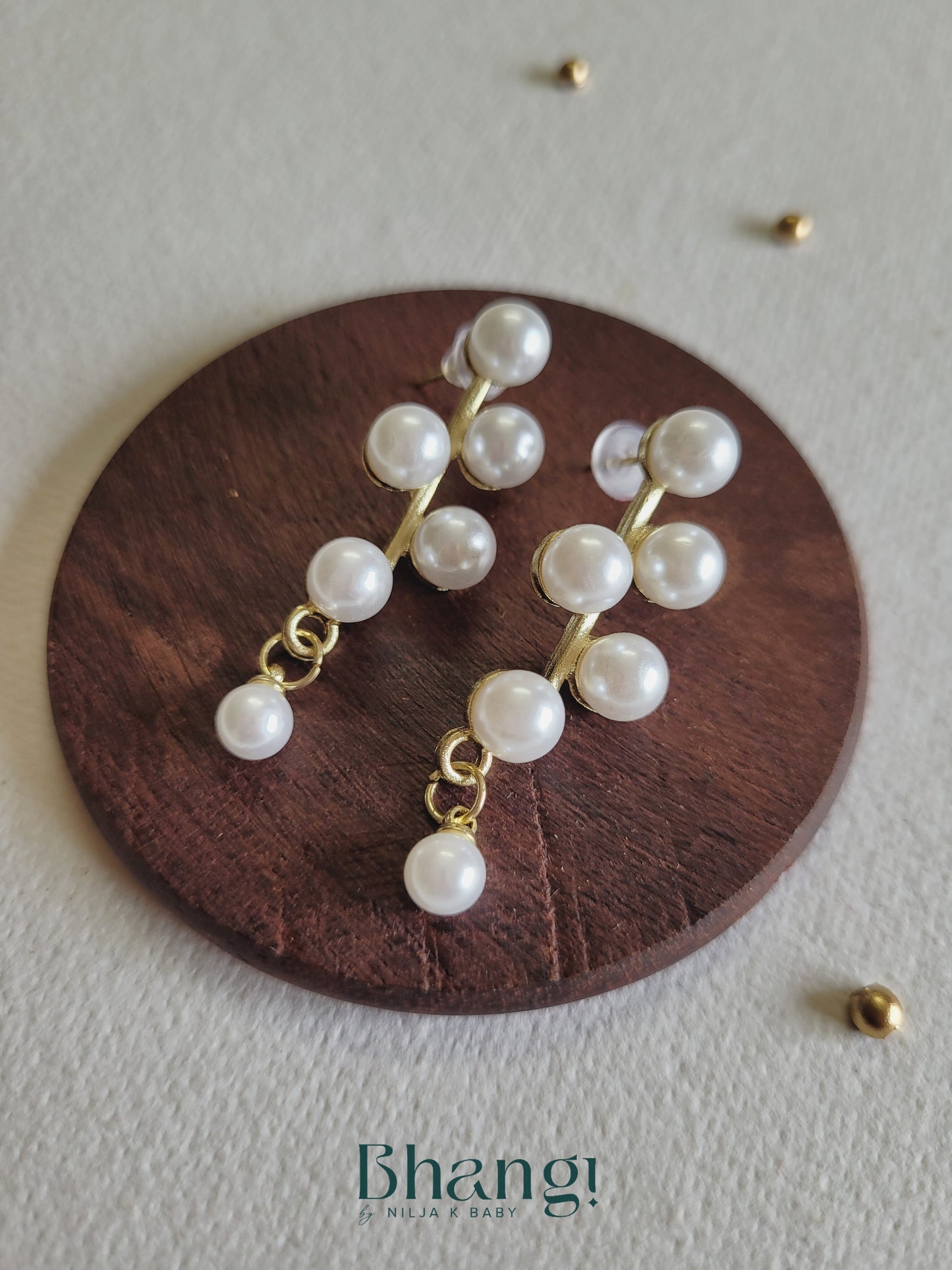 Pearl Branch Drop Earrings