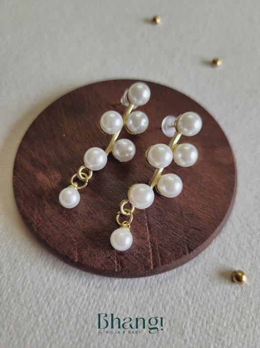 Pearl Branch Drop Earrings