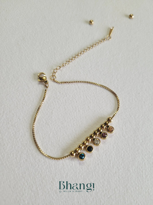 Gemstone Charm Bracelet