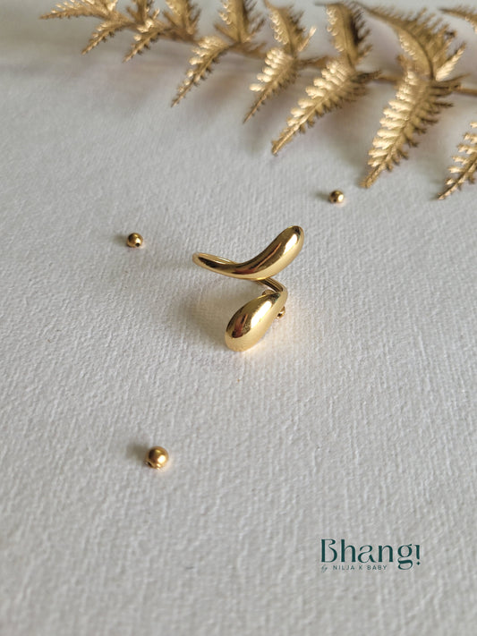 Minimalist Swirl Band Ring