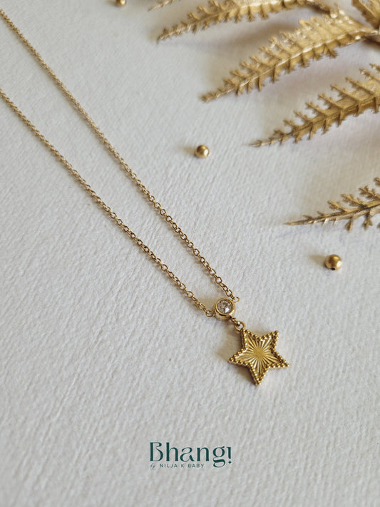 Golden Starfall Necklace