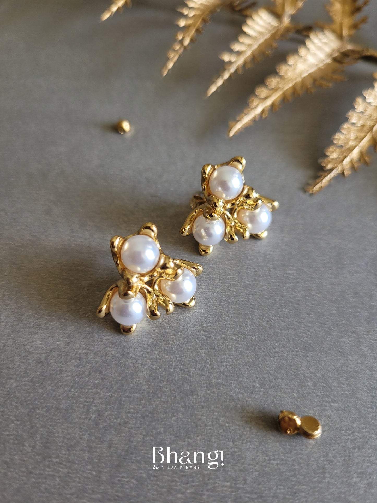 Pearl Trio Studs