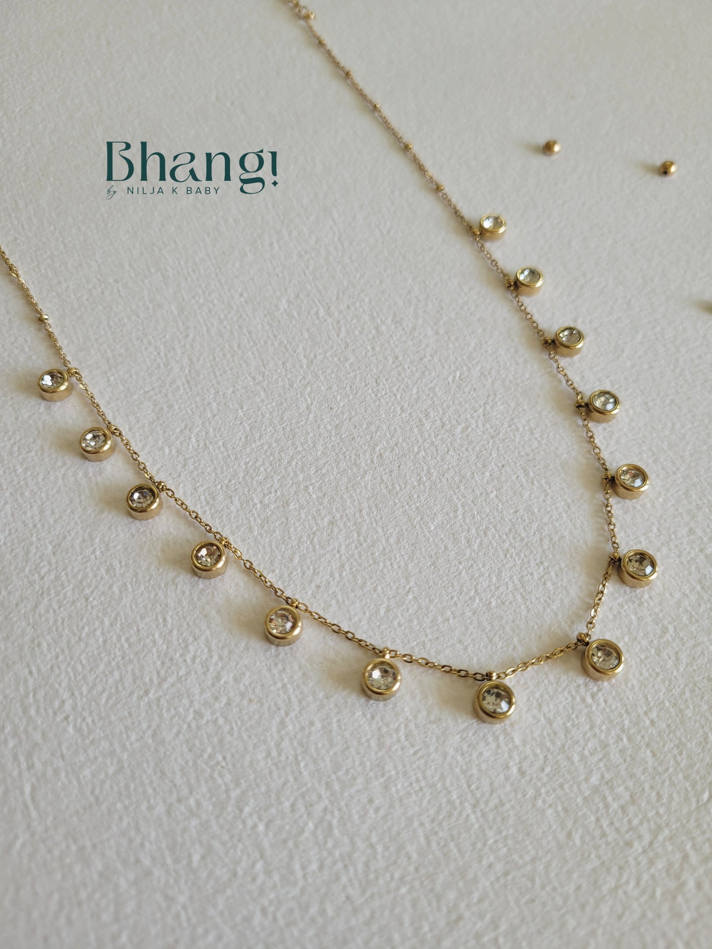 Delicate Gem Drop Necklace
