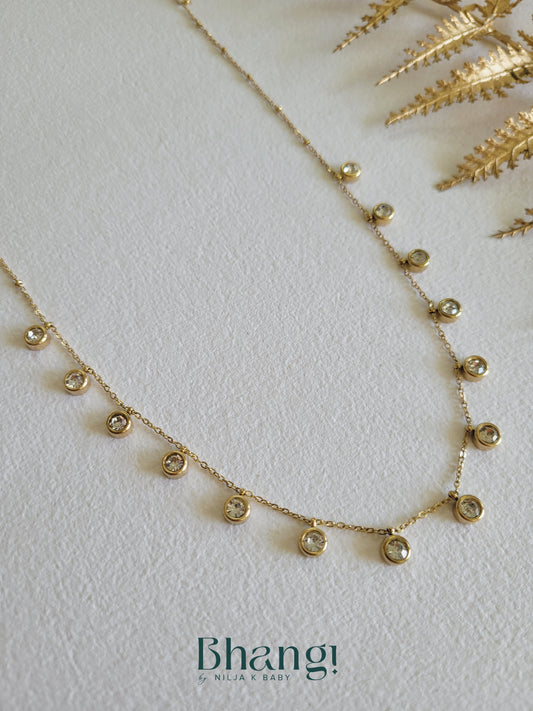 Delicate Gem Drop Necklace