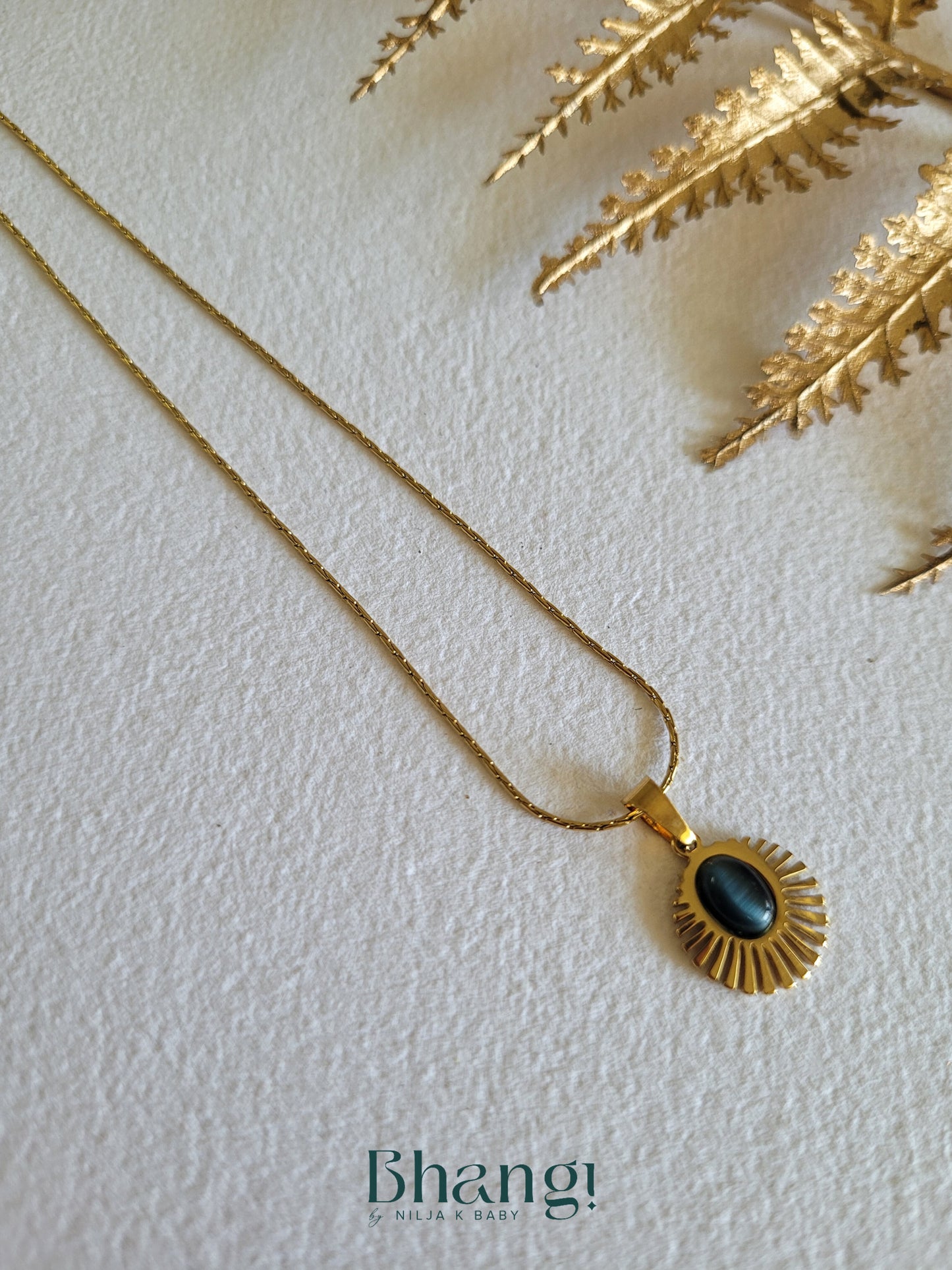 Sunburst Stone Necklace