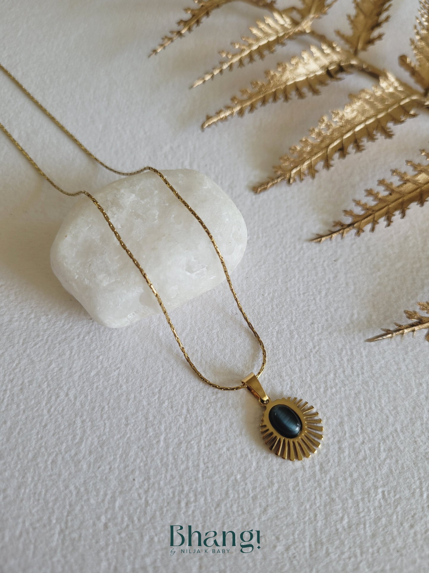 Sunburst Stone Necklace