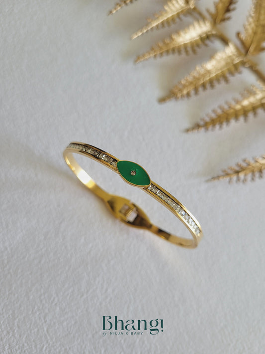 Lumina Green Bangle