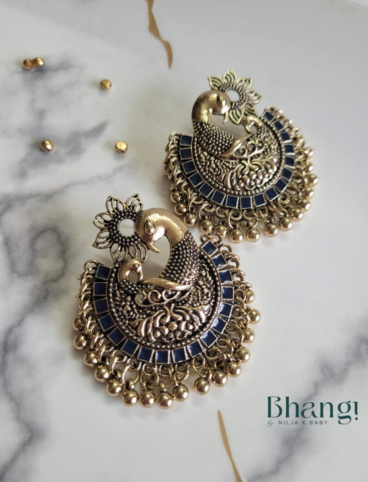 Peacock Antique Earrings