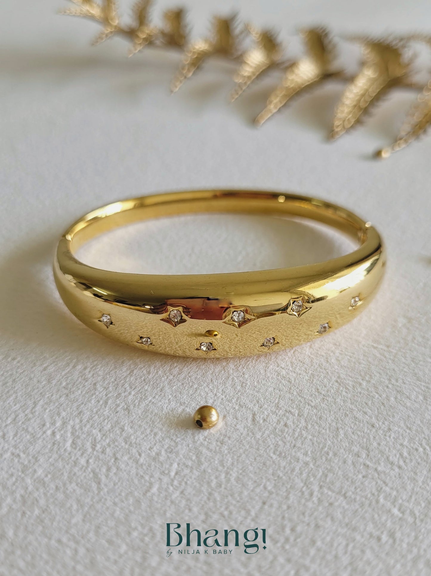Golden Stellar Statement Bangle