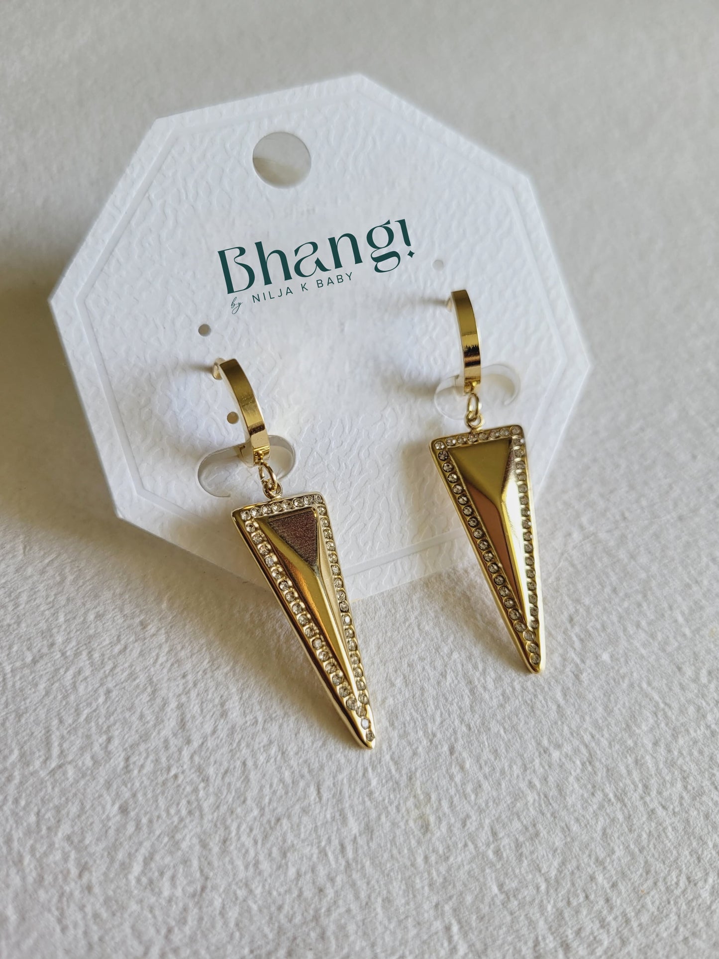 Pyramid Drop Earrings