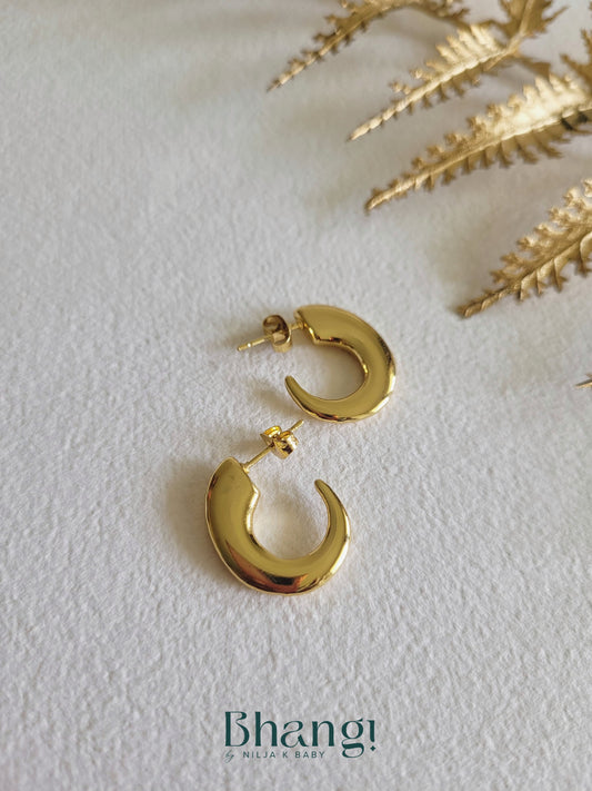 Duo Oval Hoop Earrings