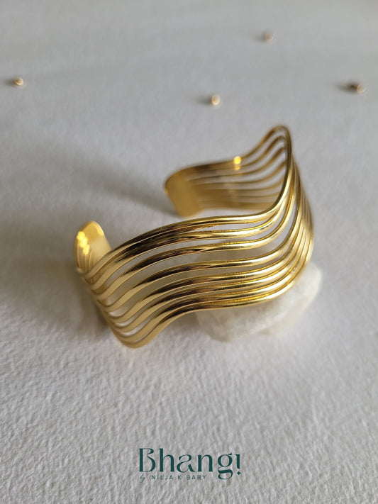 Golden Wave Cuff