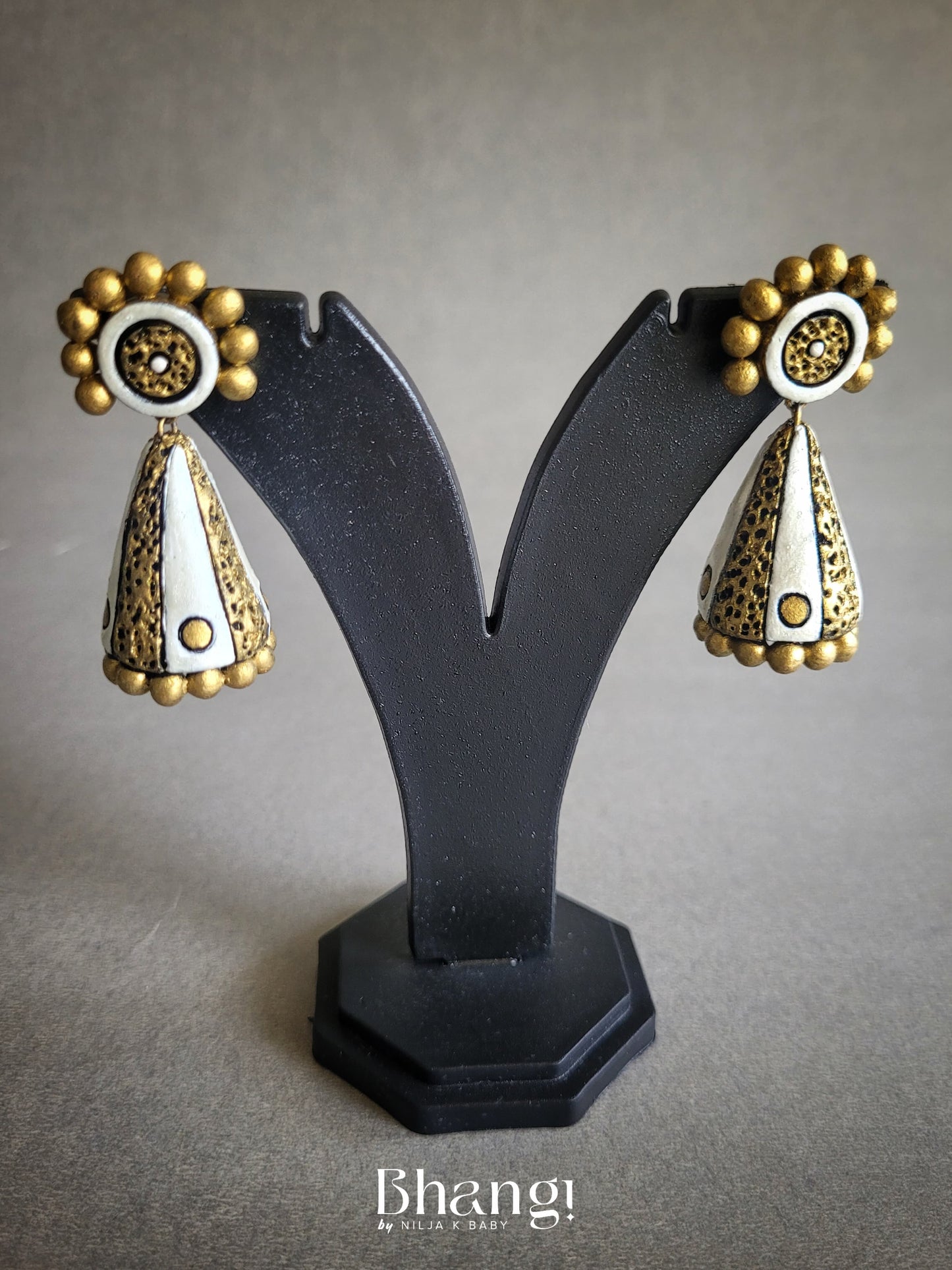 Terracotta Cone Drop Earrings