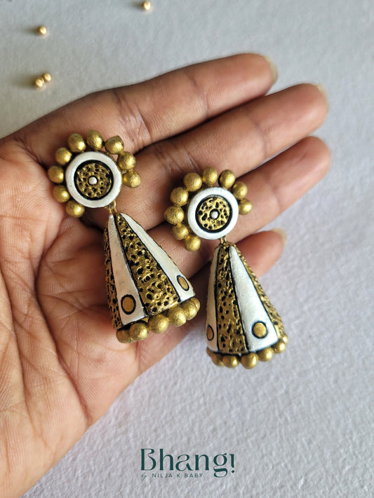 Terracotta Cone Drop Earrings