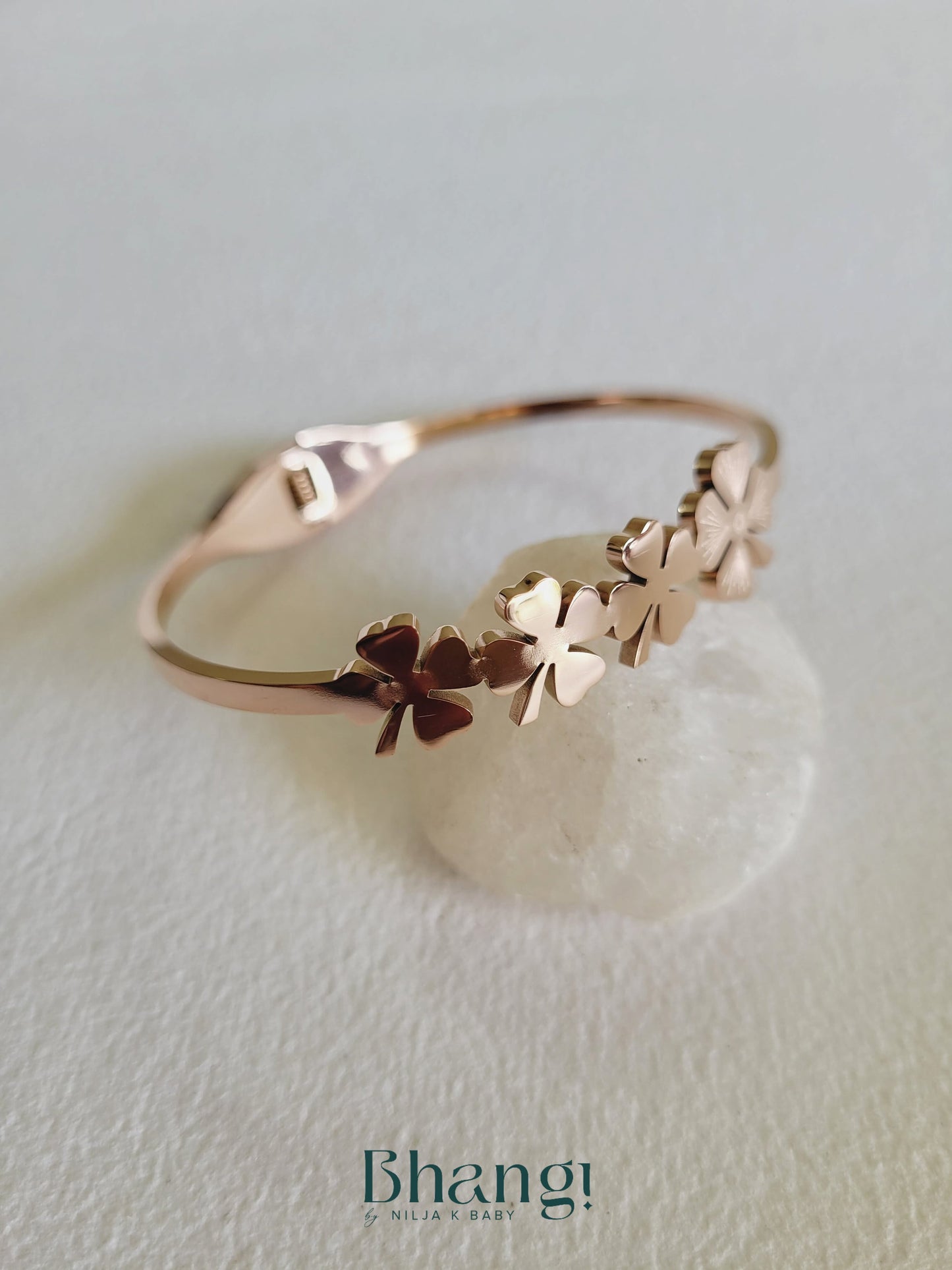 Roselle Charm Bangle