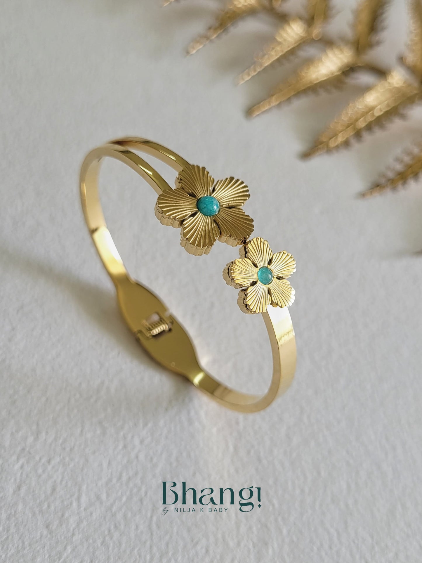 Twin Bloom Bangle