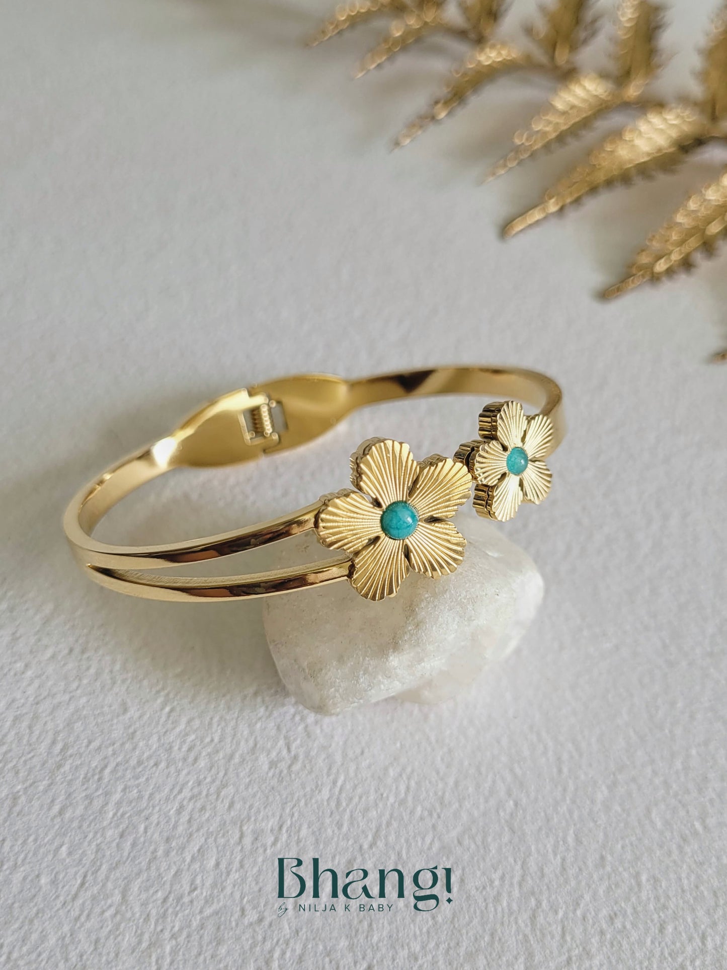 Twin Bloom Bangle
