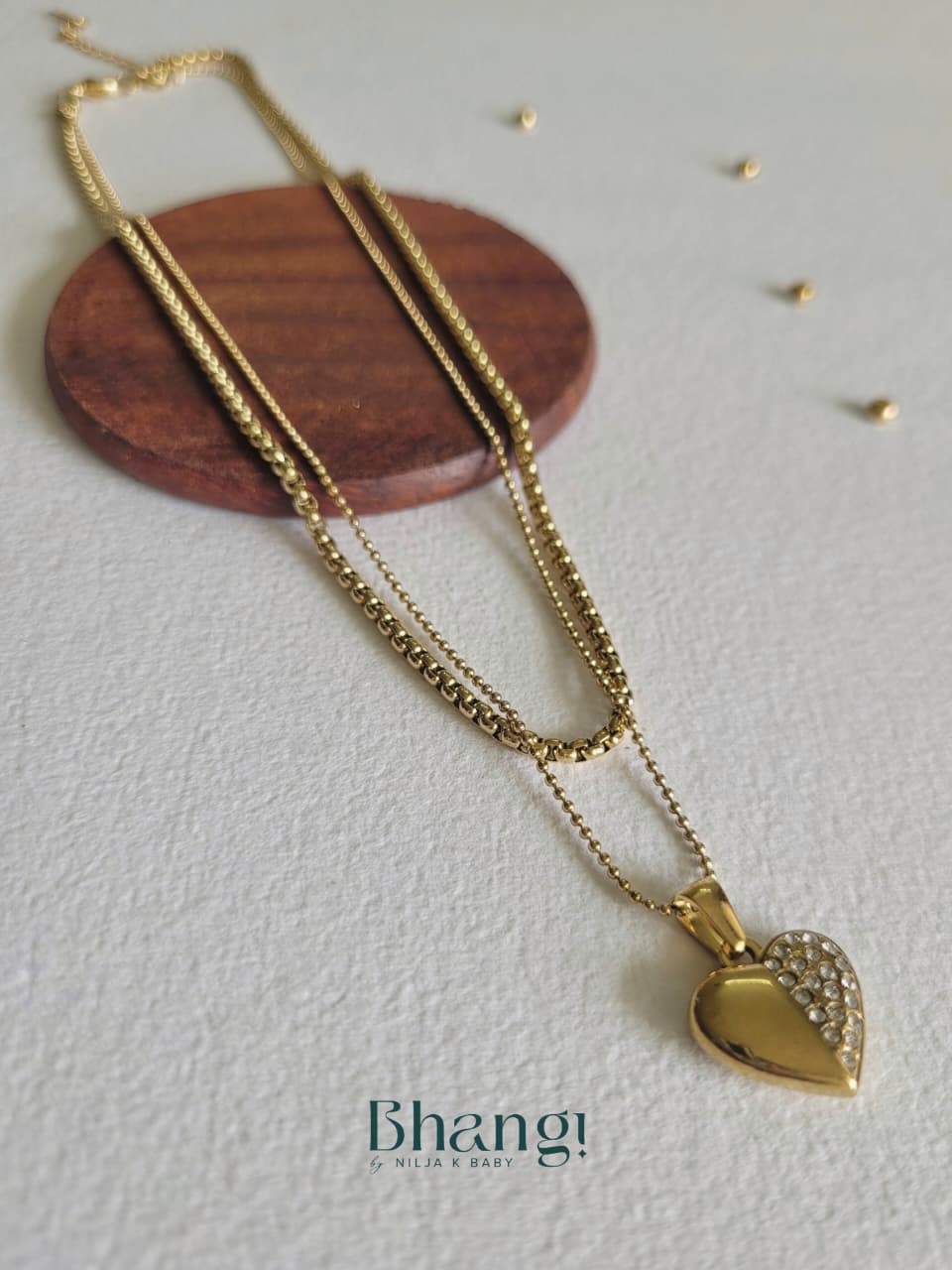 Golden Heartbeat Necklace