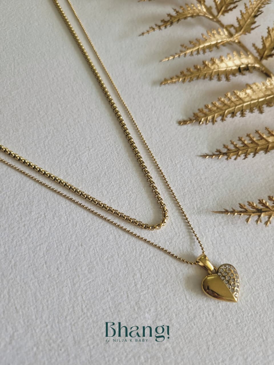 Golden Heartbeat Necklace