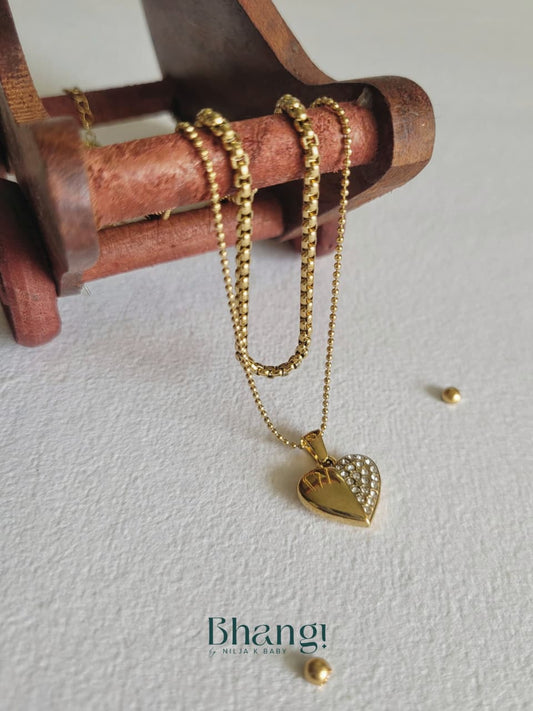 Golden Heartbeat Necklace