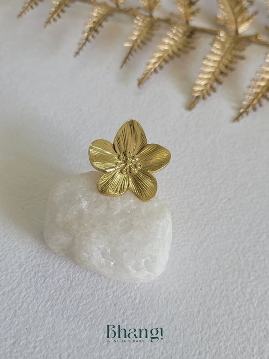 Golden Blossom Ring