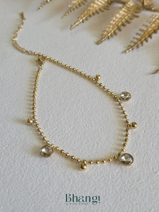 Glimmering Sphere Chain Bracelet